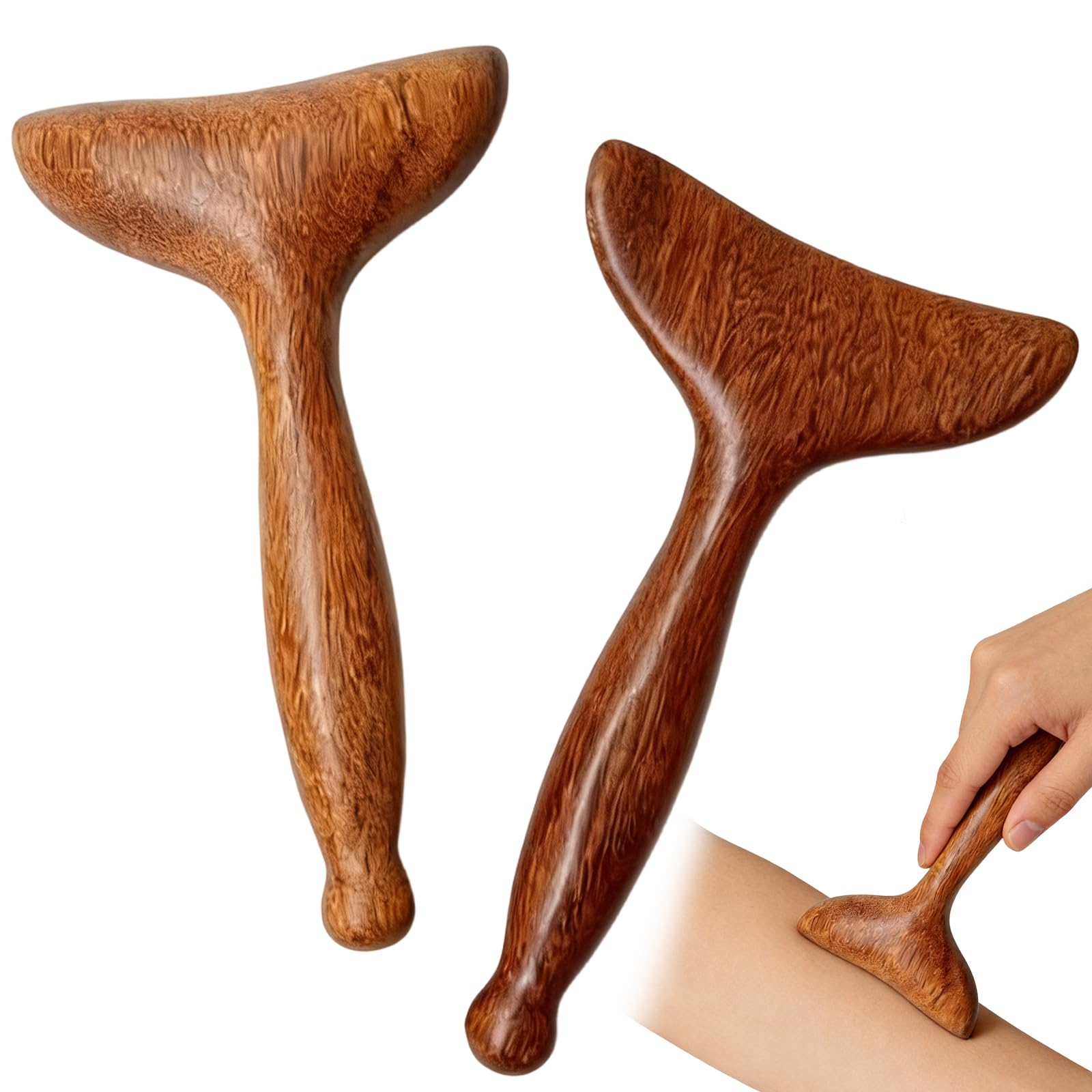 2 Pcs Wood Therapy Massage Tool Lymphatic Drainage Massager Lymphatic Drainage Tool Wood Massage Tools for Maderoterapy Muscle