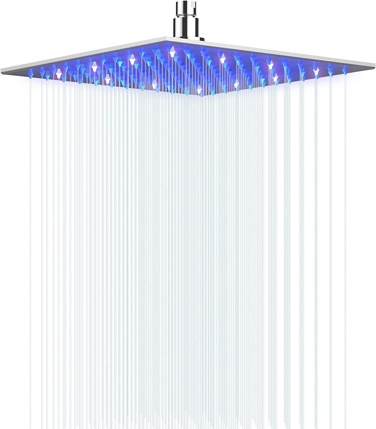 TOSCH Zara Waterfall and Rain LED Premium Shower 12" (BLUE & RED COLOR) (WITHOUT ARM) (LED Shower 12") (B08X3T5531) Amazon Price History, Amazon Price Tracker