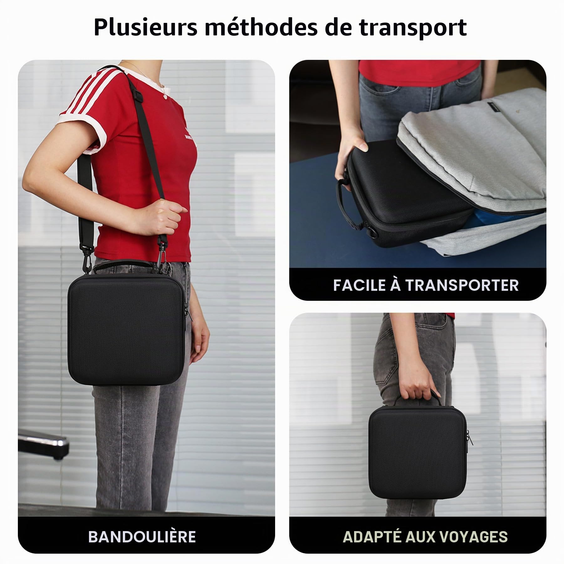 Étui de Voyage Dur pour Canon EOS 2000D / 4000D / R50 / R6 Mark II / R100 / R50V / R8 / R7 / R10 Noir