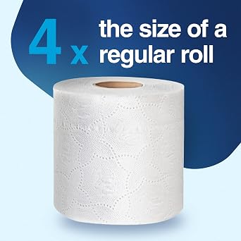 Tork Bath Tissue Roll Premium 2-ply For everyday use at home Extra soft toilet paper 4.1x4, 400 sheets/roll, 12 rolls/poly pack, 4 packs/case