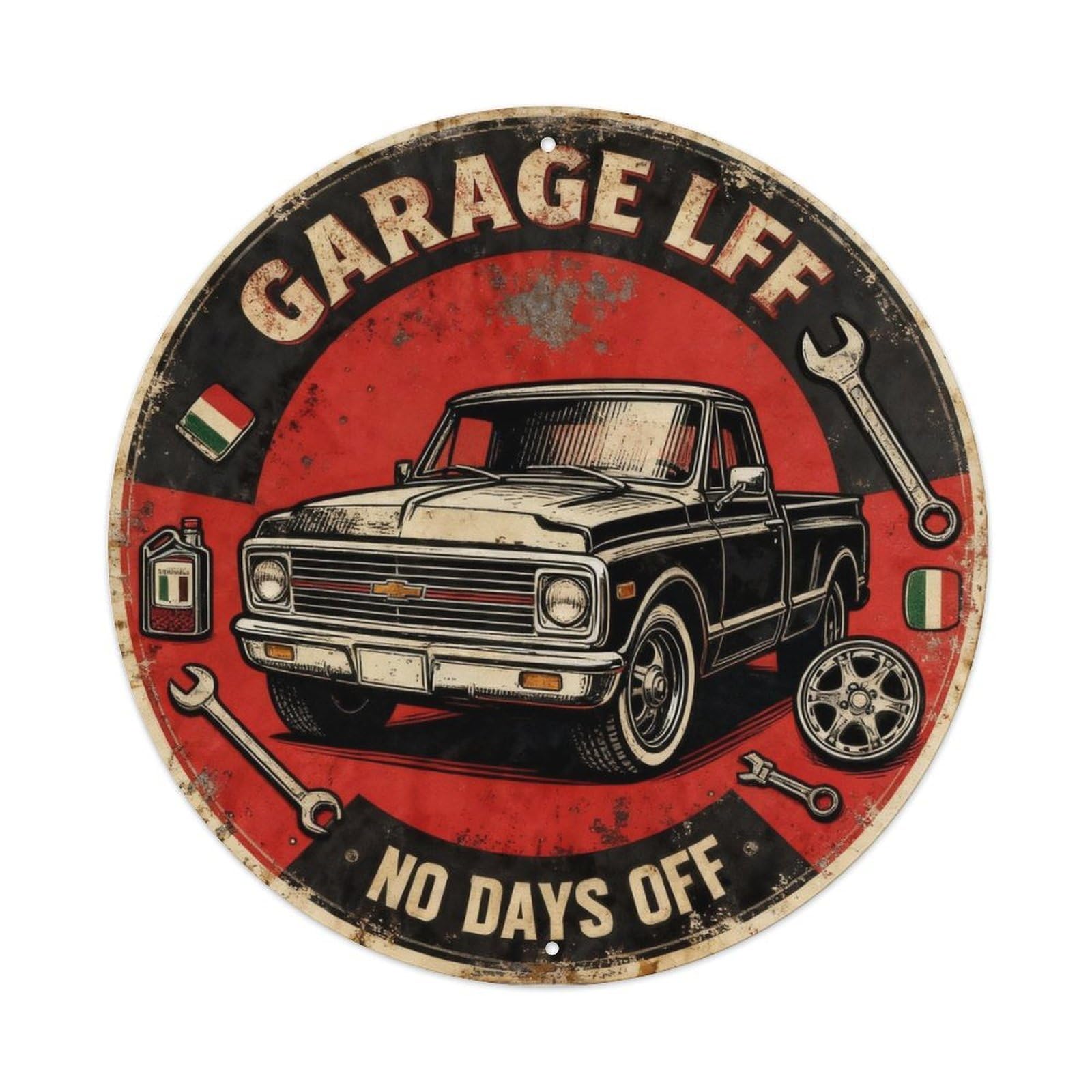 Garage Life Mechanic Tin Sign Metal Tin Sign Plaque