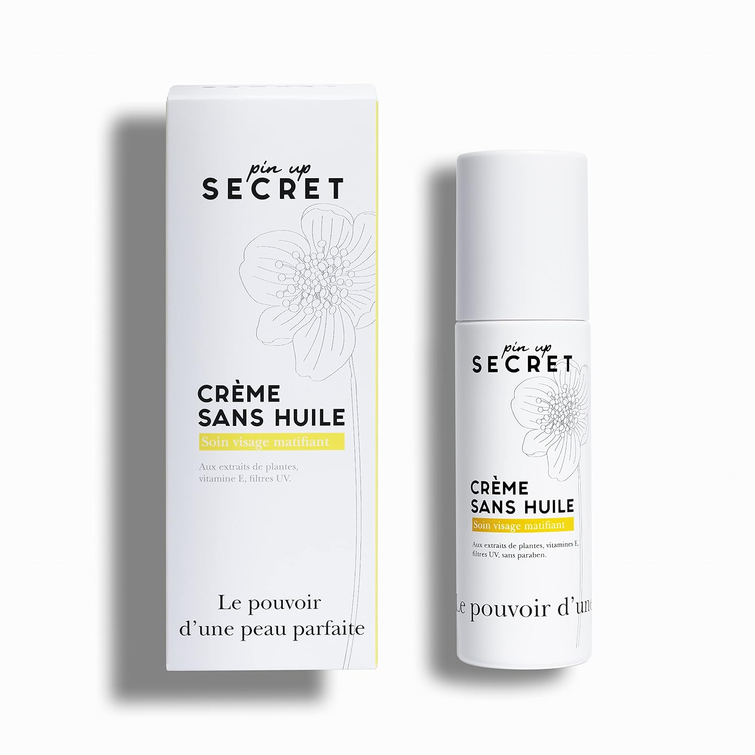 Pin Up Secret - Oil-Free Face Cream UVA/UVB - Protective Filter - Ideal for mixed to oily skins