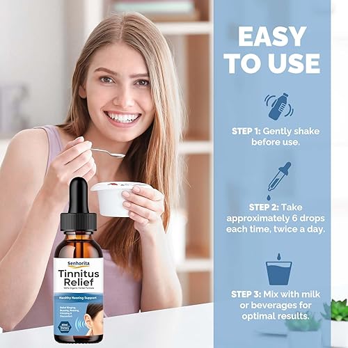 Miniatura 5 de Senhorita Alivio del tinnitus para las orejas que suenan, suplemento natural para aliviar el tinnitus de hierbas, mejora la audición y alivia el