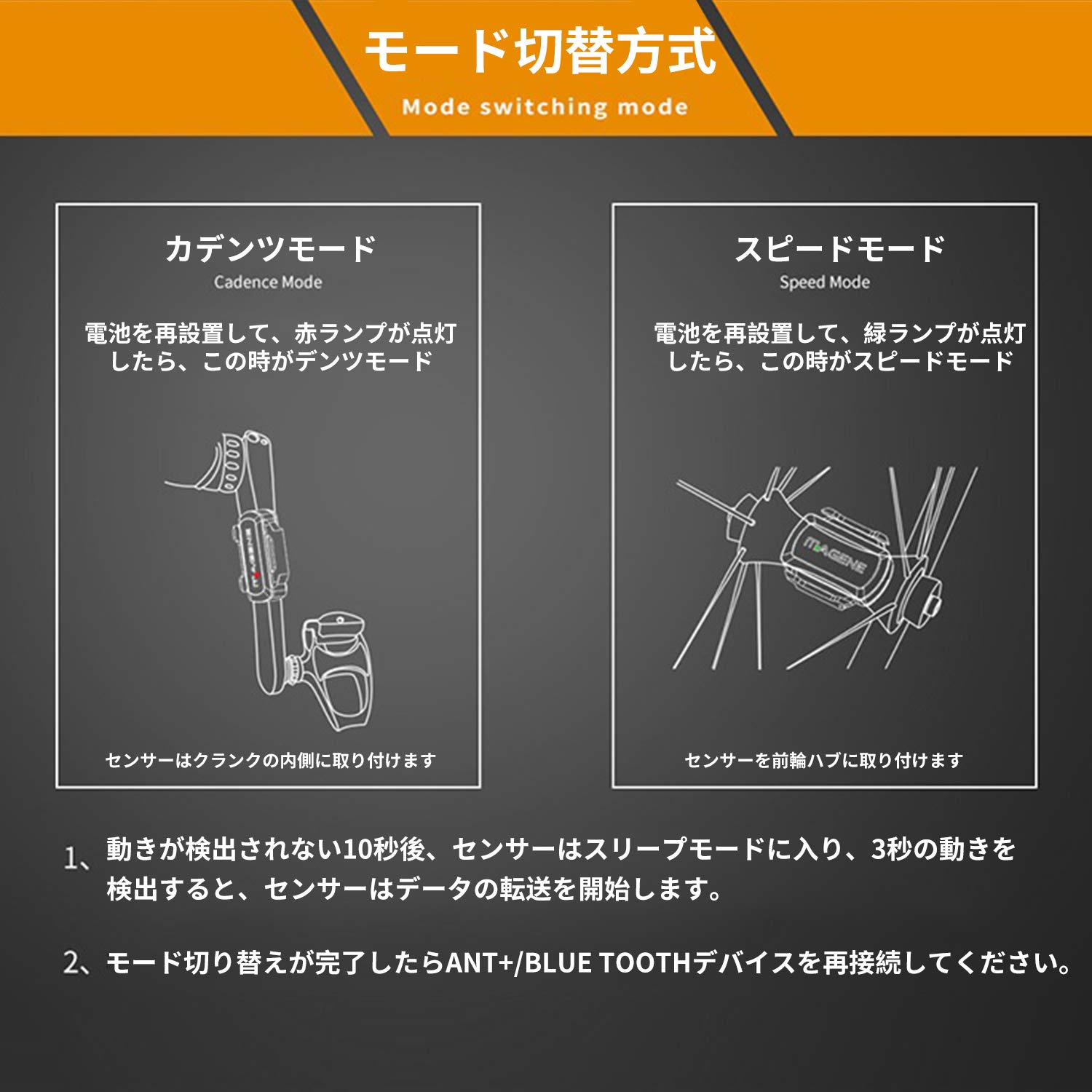 Amazon | MAGENE gemini210 スピードセンサー ケイデンス