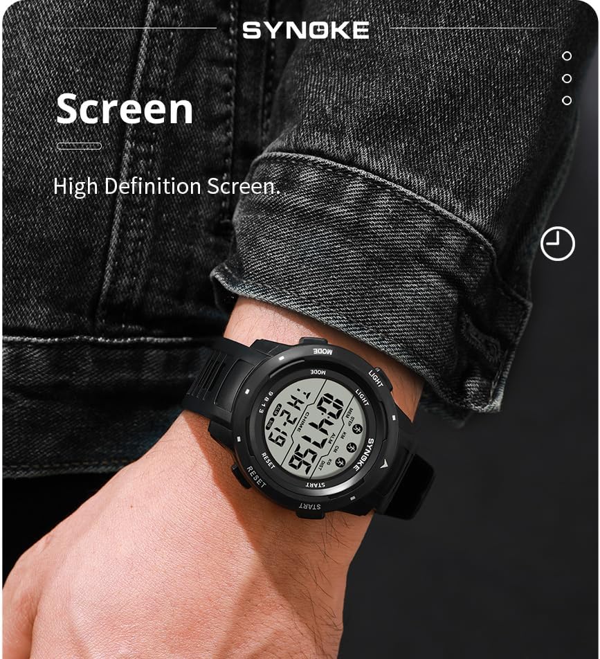 Miniatura 7 de FANMIS Reloj electrónico deportivo militar para hombre, para montañismo, multifunción, luminoso, impermeable, tácticas del ejército, cronógrafo,