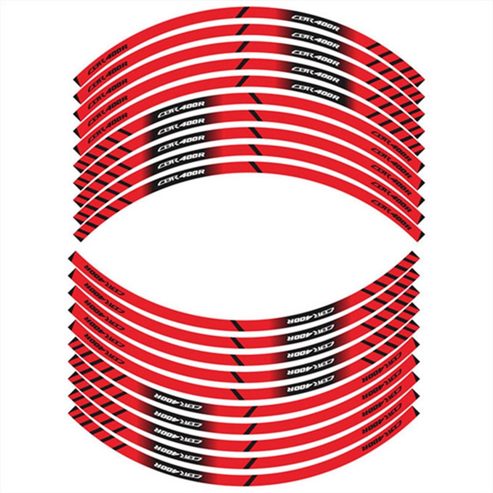 Frynuzb A4 Applique For Cbr400r Reflective Stickers For Motorcycle Inner Wheel Rim Stickers(A4)