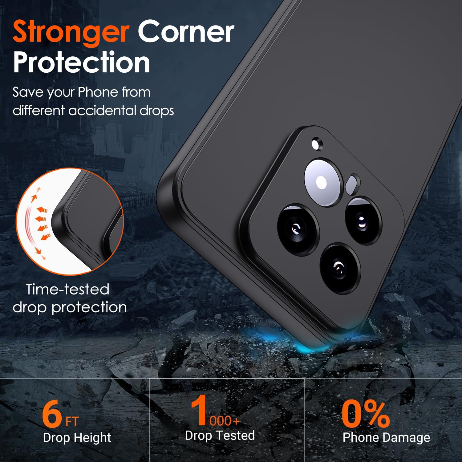 IVoler Silikon Hülle Für Xiaomi 14T Pro – Ultra-dünn, Stoßfest Mit Kameraschutz, Mattes Schwarz, Kratzfest