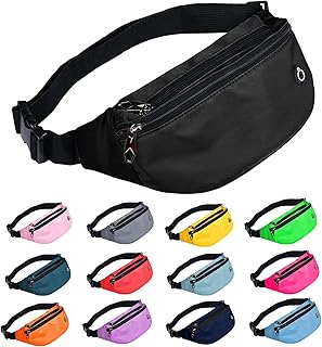 Fanny Pack for Men Women, Waterproof Sports Waist Bag...