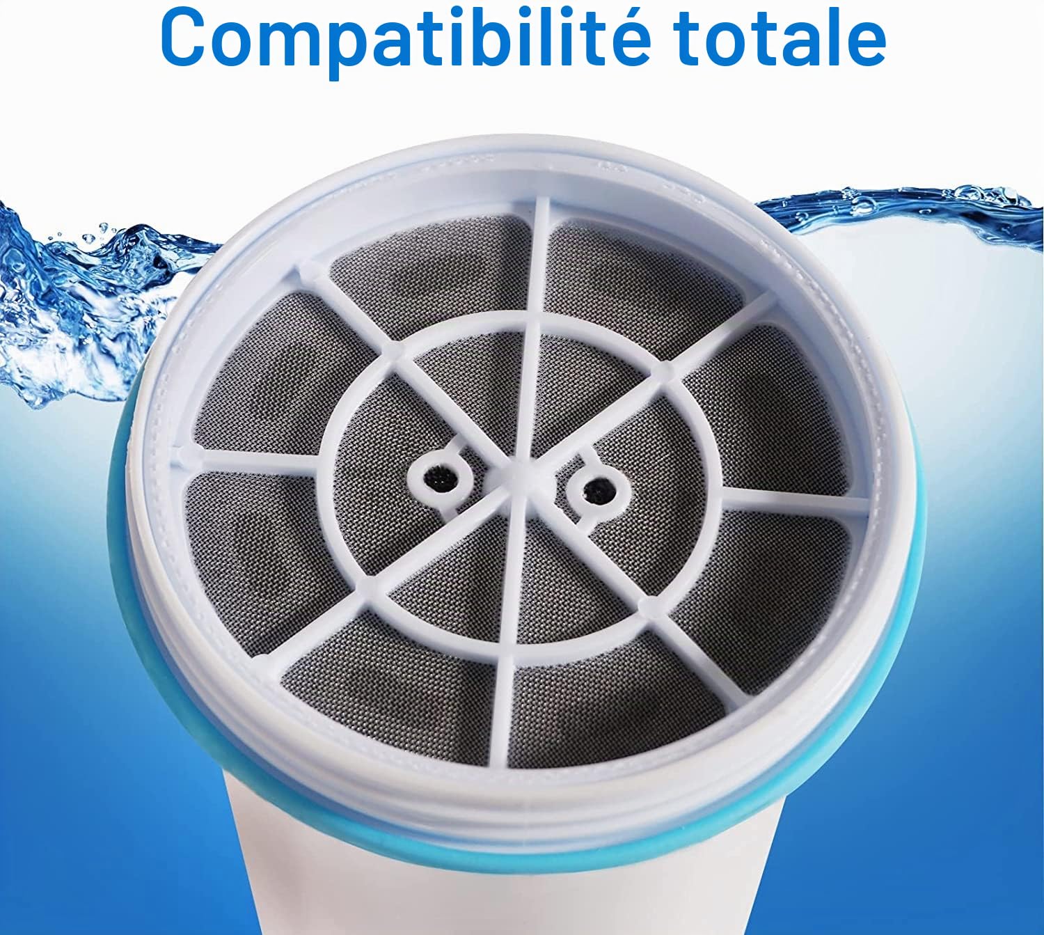 Lot de 8 cartouches de filtre à eau compatibles Zero Water ZR-017 ZP-010, élimine 99,9% de plomb, chlore, fluorure, métaux lourds, PFOA/PFOS, sans BPA, certifiées