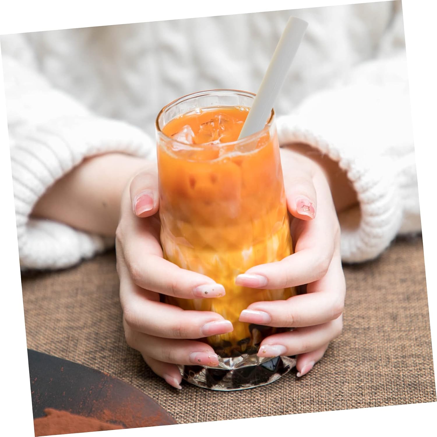 12pcs Reusable Silicone Straws Flexible and Bendable Drinking Straws for Bubble Tea and Juices Portable Silicone and Safe for Beverages