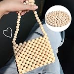 Natural Wood Beads, 120 PCS Unfinished Natural Wood Loose Beads Round Ball Wood Spacer Beads for DIY Crafts (0.47 Inch/ 12MM)