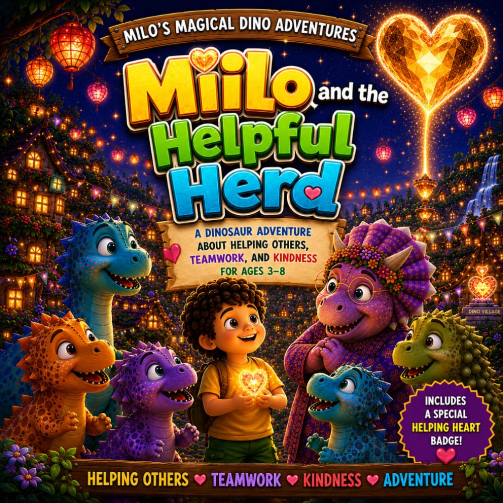 Milo and the Helpful Herd: A Dinosaur Adventure About Helping Others, Teamwork, and Kindness for Ages 3–8 (Milo's Magical Dino Adventures)
