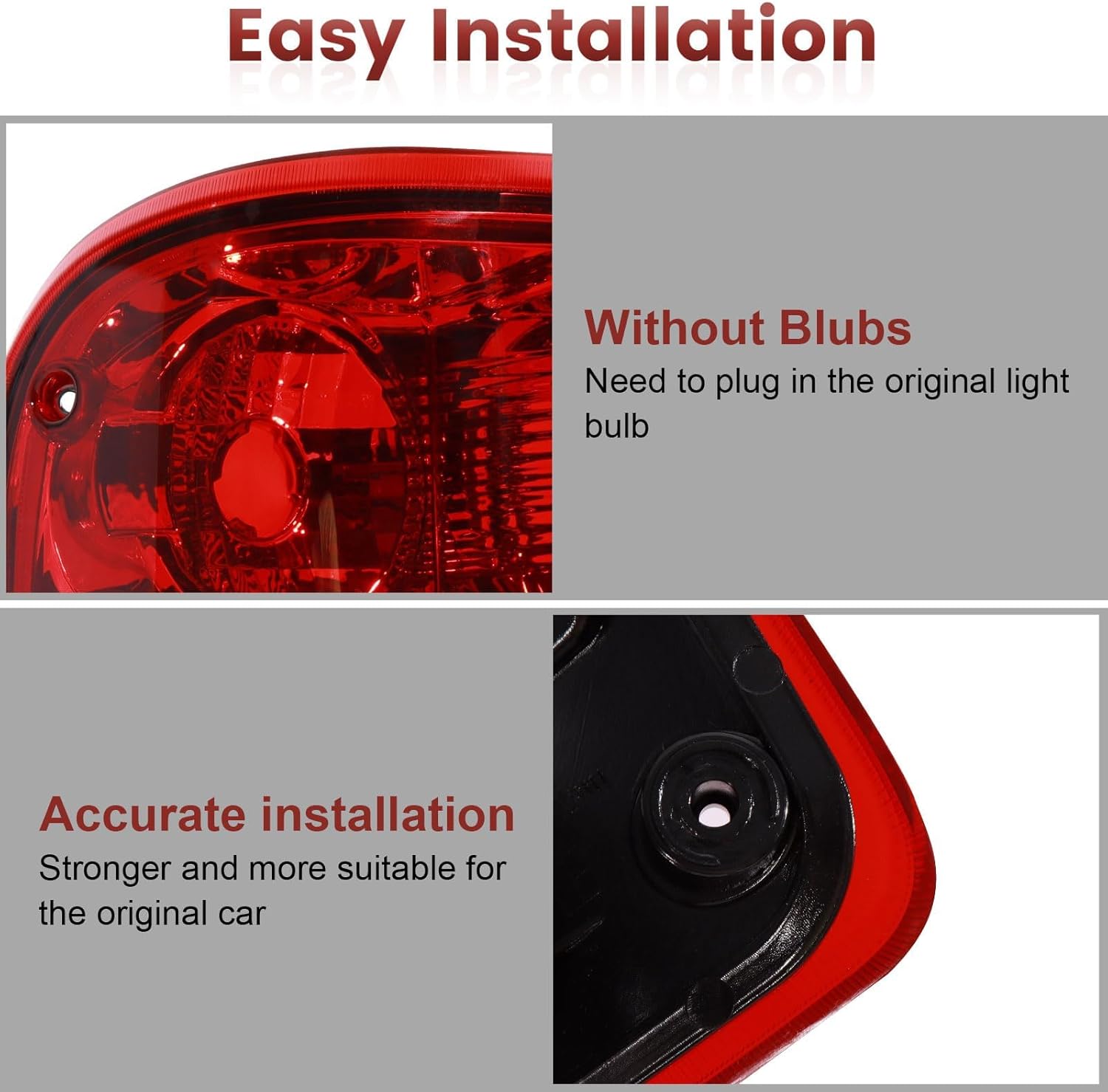 Tail lights Assembly Compatible with 2001-2011 Ford Ranger Left and Right OE Style Rear Light Taillights Replacement for 6L5Z13405AA 6L5Z13404AA