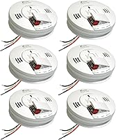 Vista 1 de Kidde Detector de humo y monóxido de carbono, interconexión cableada, alarma combinada de humo y CO con batería de respaldo, alertas de voz, paquete