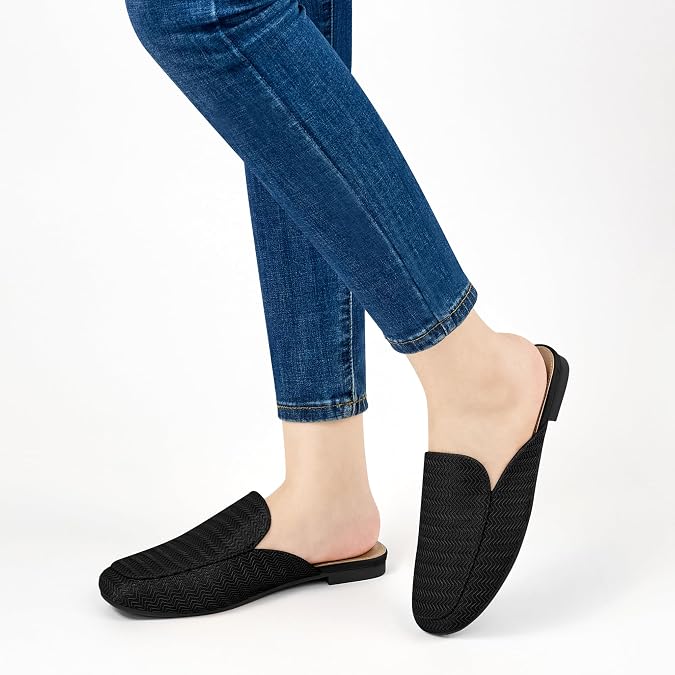 Closed Toe Mules for Women: Comfortable Slip On Backless Loafers