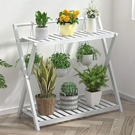 正式的 ハンギングプラントスタンド ウォールアート木製フラワーポットホルダー ディスプレイポットラック シェ バランスチェア Foundationswellness Net