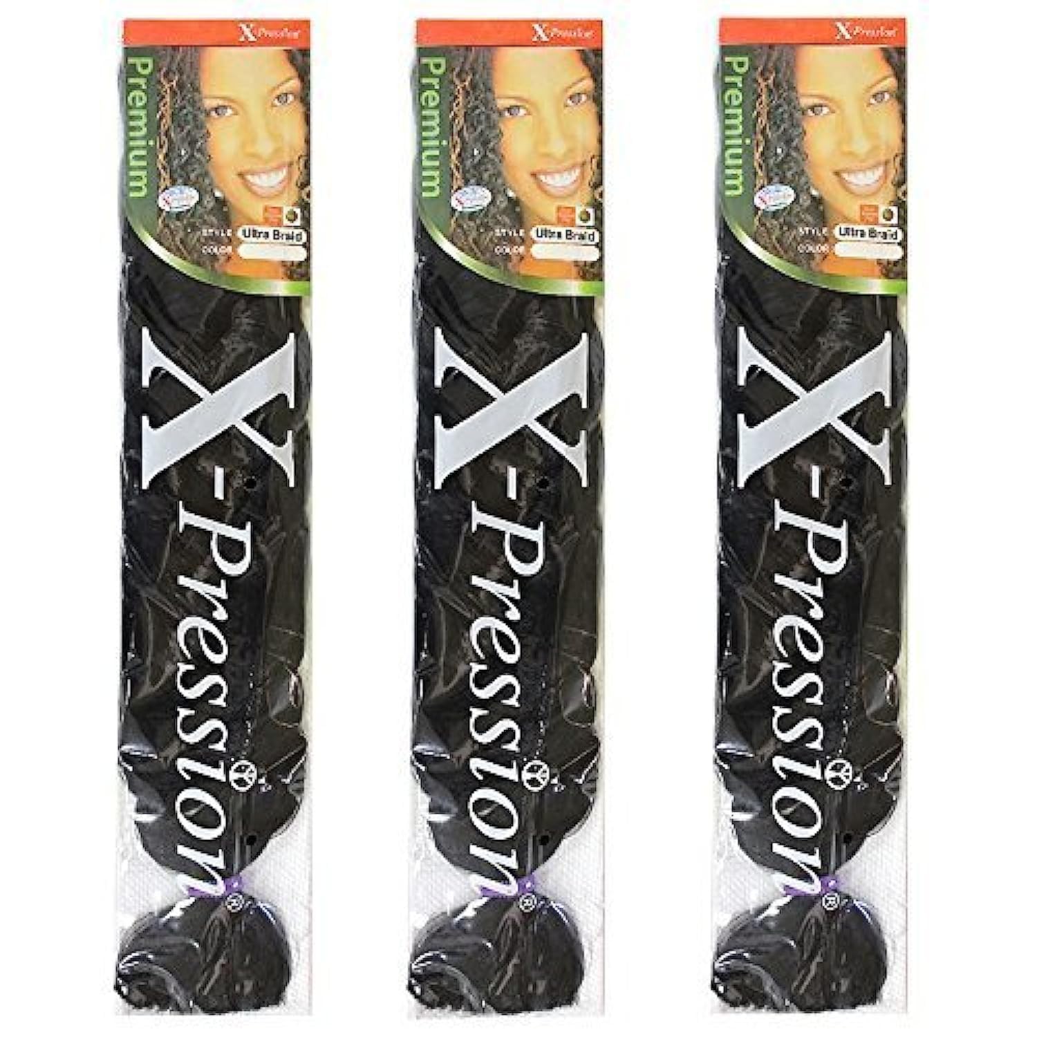 X-pression Premium Original Ultra Braid. - Colour 33 (Pack of 3)