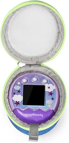 Miniatura 3 de Seracle Estuche de transporte Bolsa de almacenamiento Proteger Funda compatible con Tamagotchi Pix Virtual Pet Game Machine (azul)