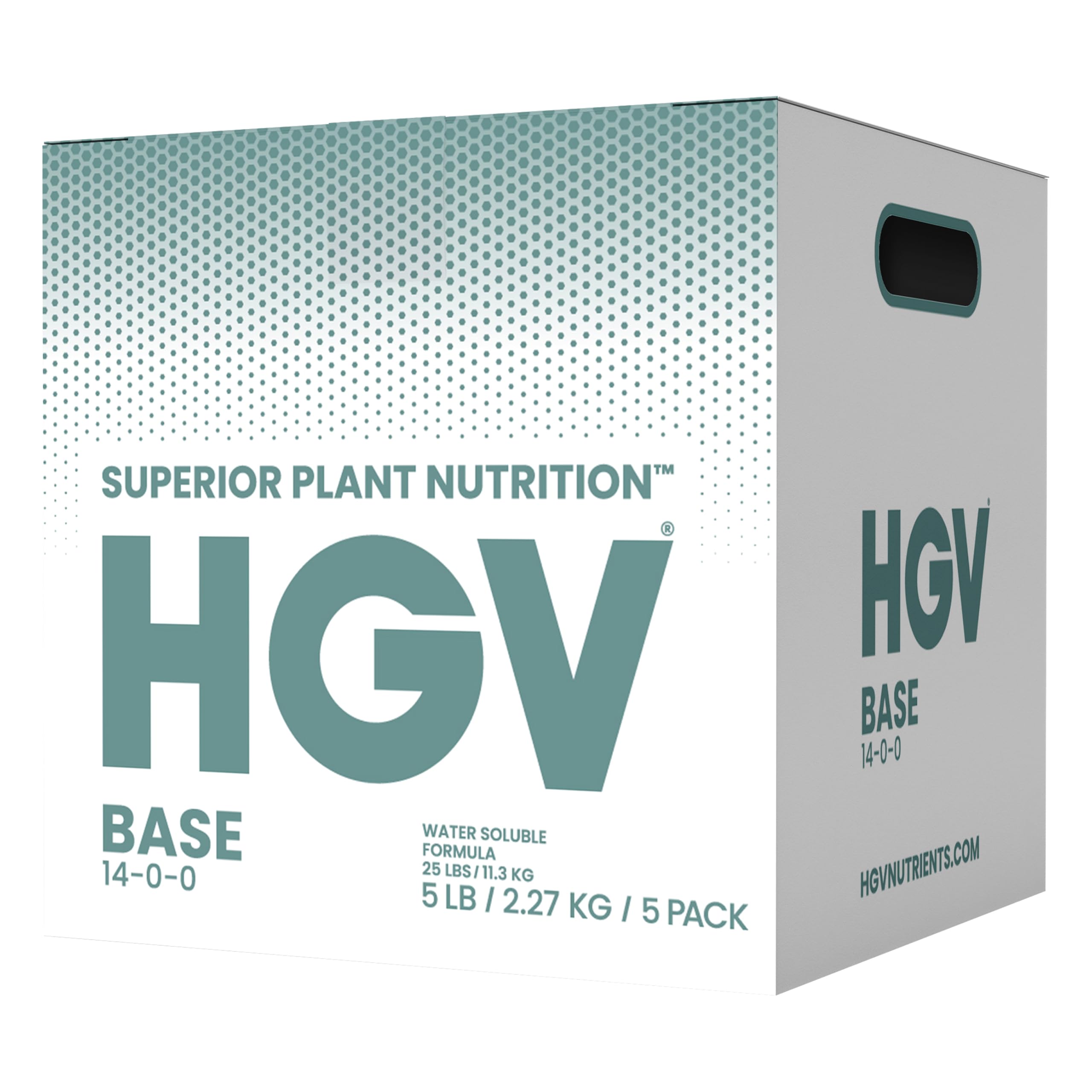 HGV Dry Base – Essential Foundation Nutrient for Grow & Bloom Stages – Water Soluble Hydroponic & Soil Fertilizer – Universal Mineral Base Formula for All Plant