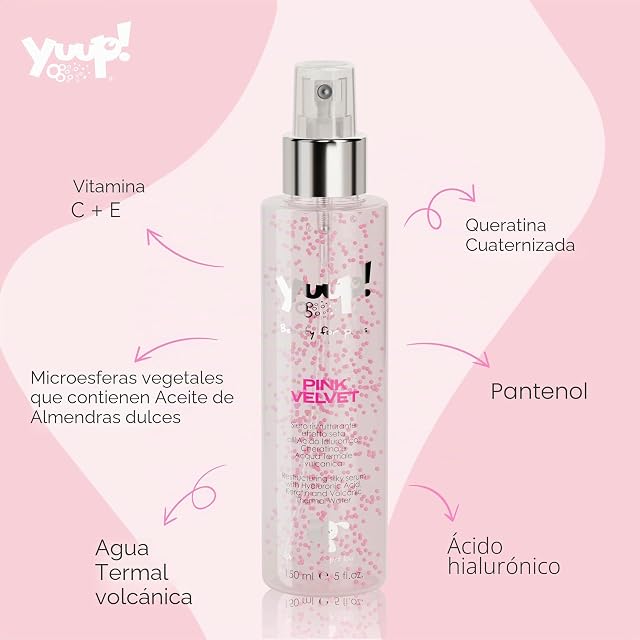 Foto 8 de 8 de YUUP! - Kit MANTOS Oscuros - Champú para mantos Oscuros, Acondicionador desenredante y Pink Velvet, Kit…