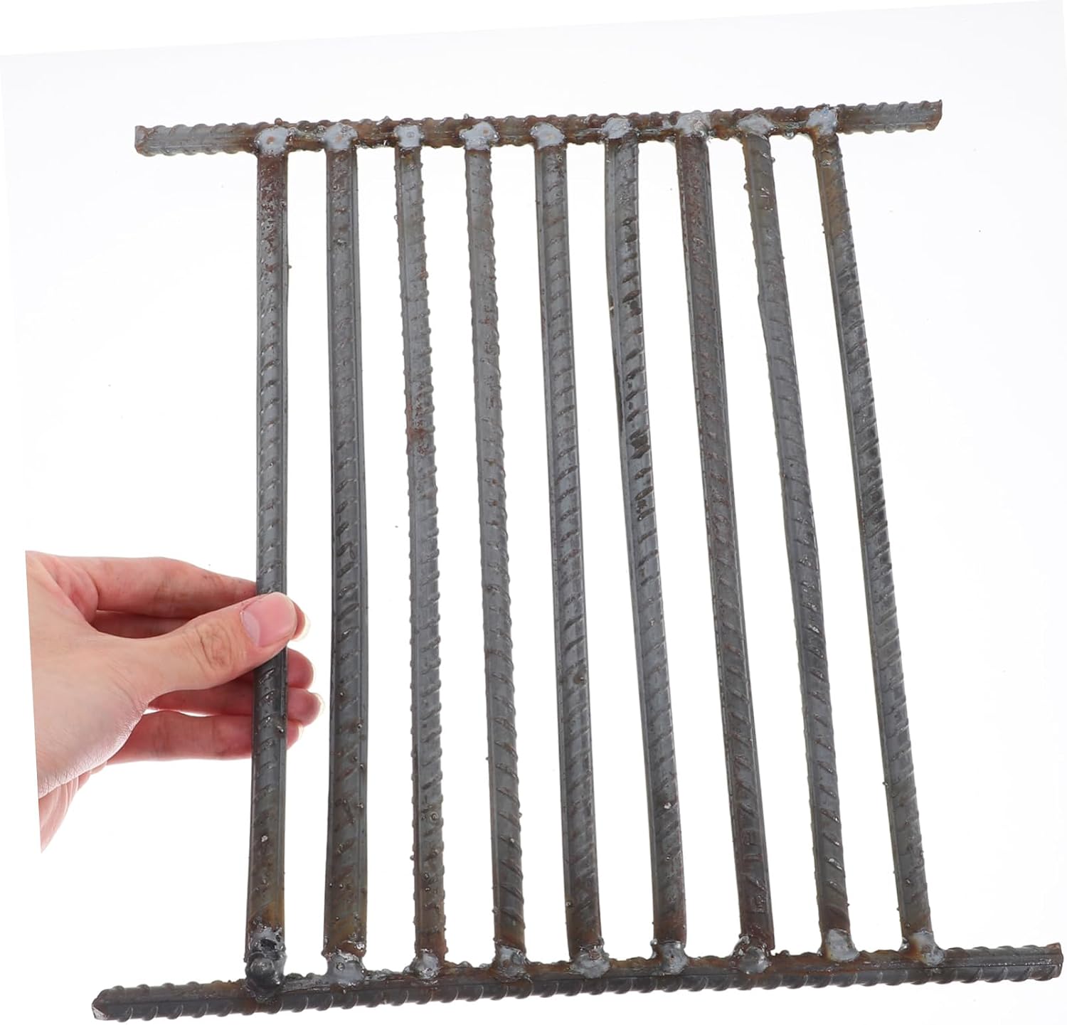 ibasenice Steel Fire Grate for Wood Stove Heavy Duty Heat Resistant Grill Rack for Indoor Fireplaces and Outdoor Fire Pits Enhanced Stability and Robust Construction Wood Fireplace Accessory