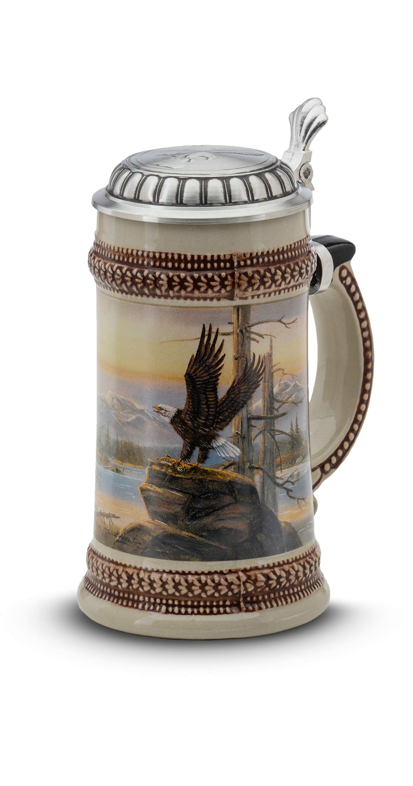 Artina Jarra de cerveza, 0,5 litros, diseño de águila