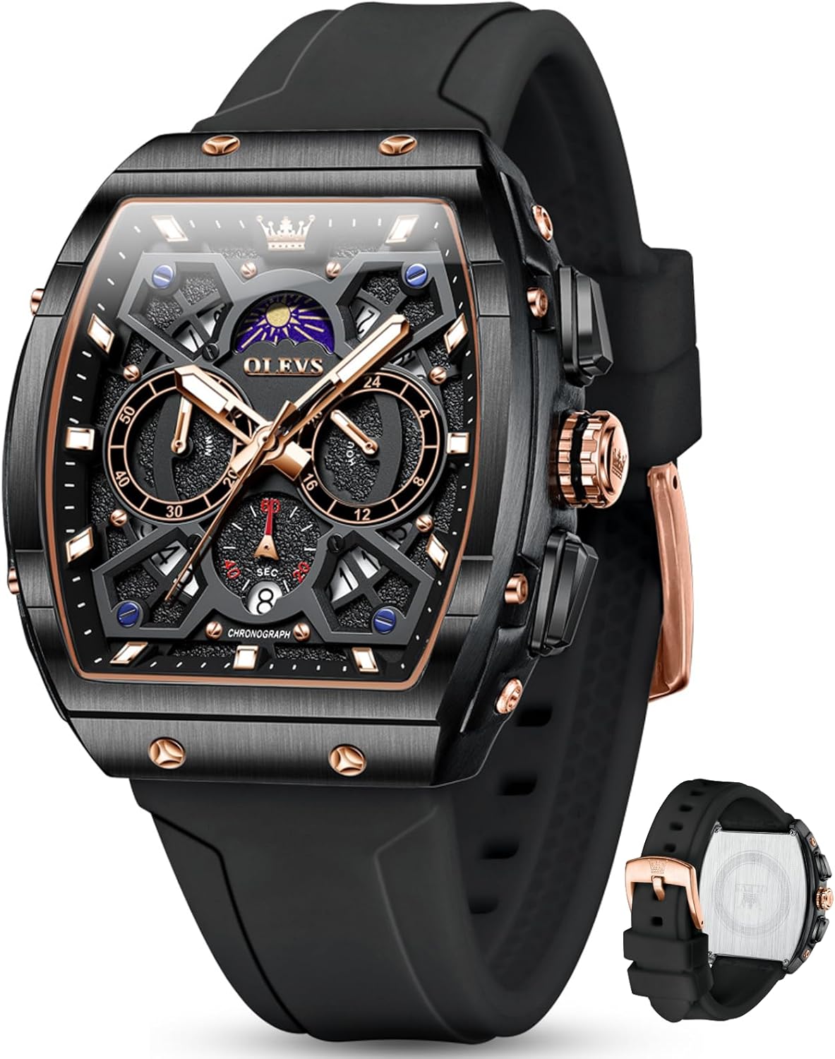 OLEVS Watches for Men Luxury Large Face Dress Men’s Watches