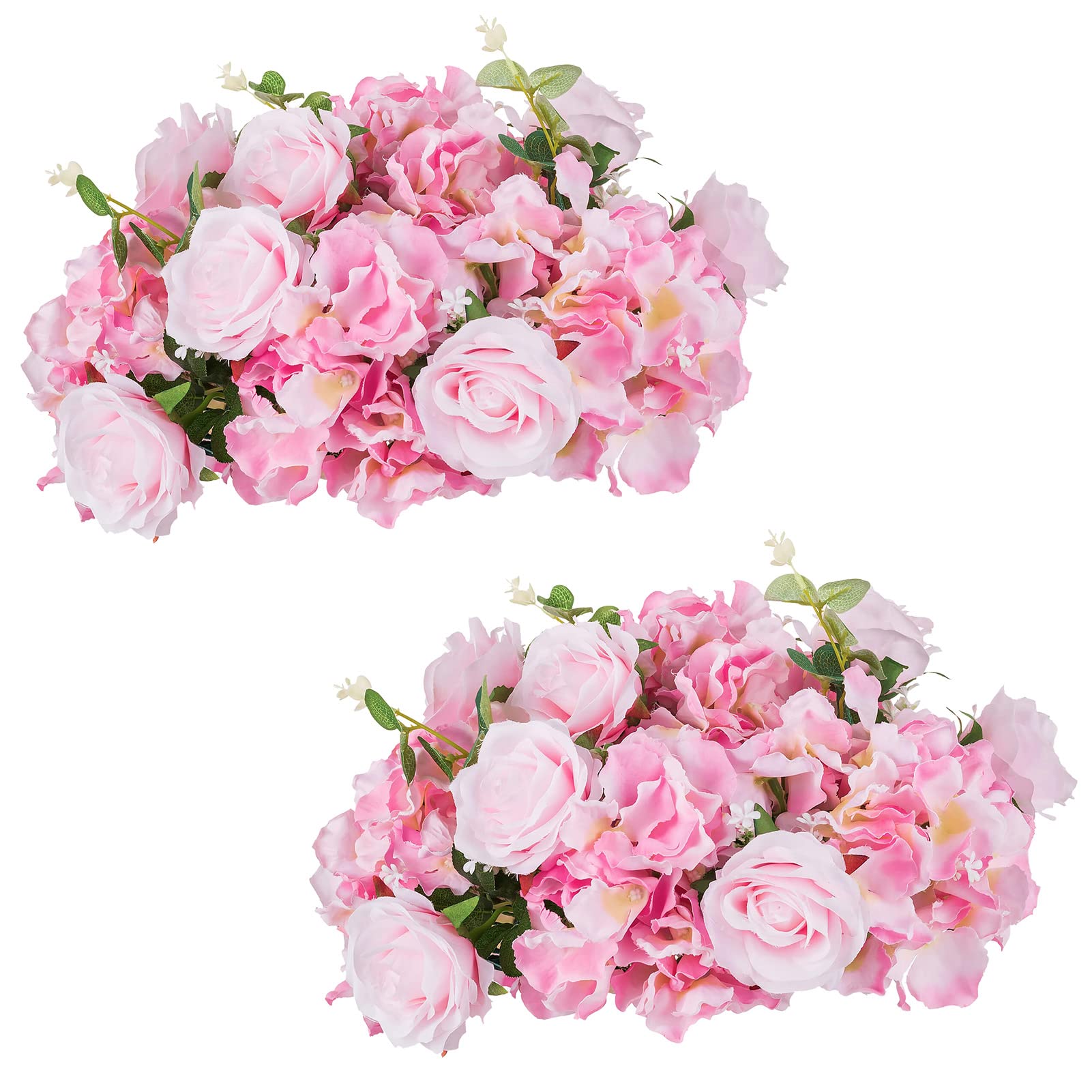 NUPTIO Pink Flower Ball Arrangement 2-Pack