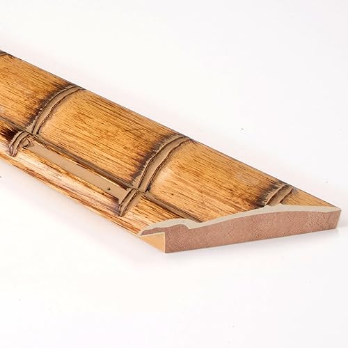 Miniatura 5 de Marco de fotos de madera maciza beige de 5 x 5 pulgadas de ancho de 3 pulgadas Profundidad del marco interior de 0.5 pulgadas Marco de fotos de