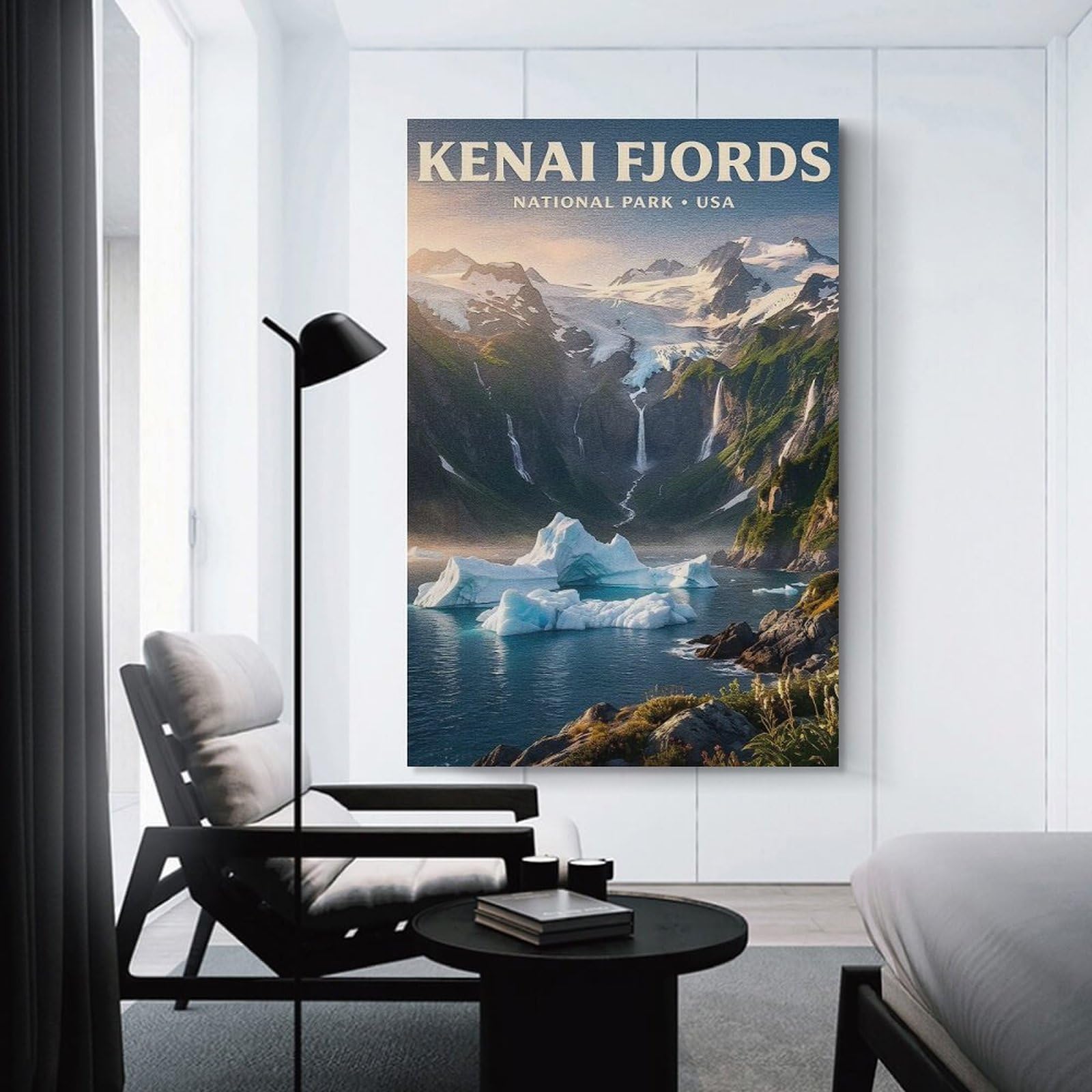 Junmoney Kenai Fjords National Park (3) Room Decor Wall Art, 12x18inch(30x45cm), for Hallway, Lounge Or Guest Room, Gift Idea for Housewarming And Birthdays