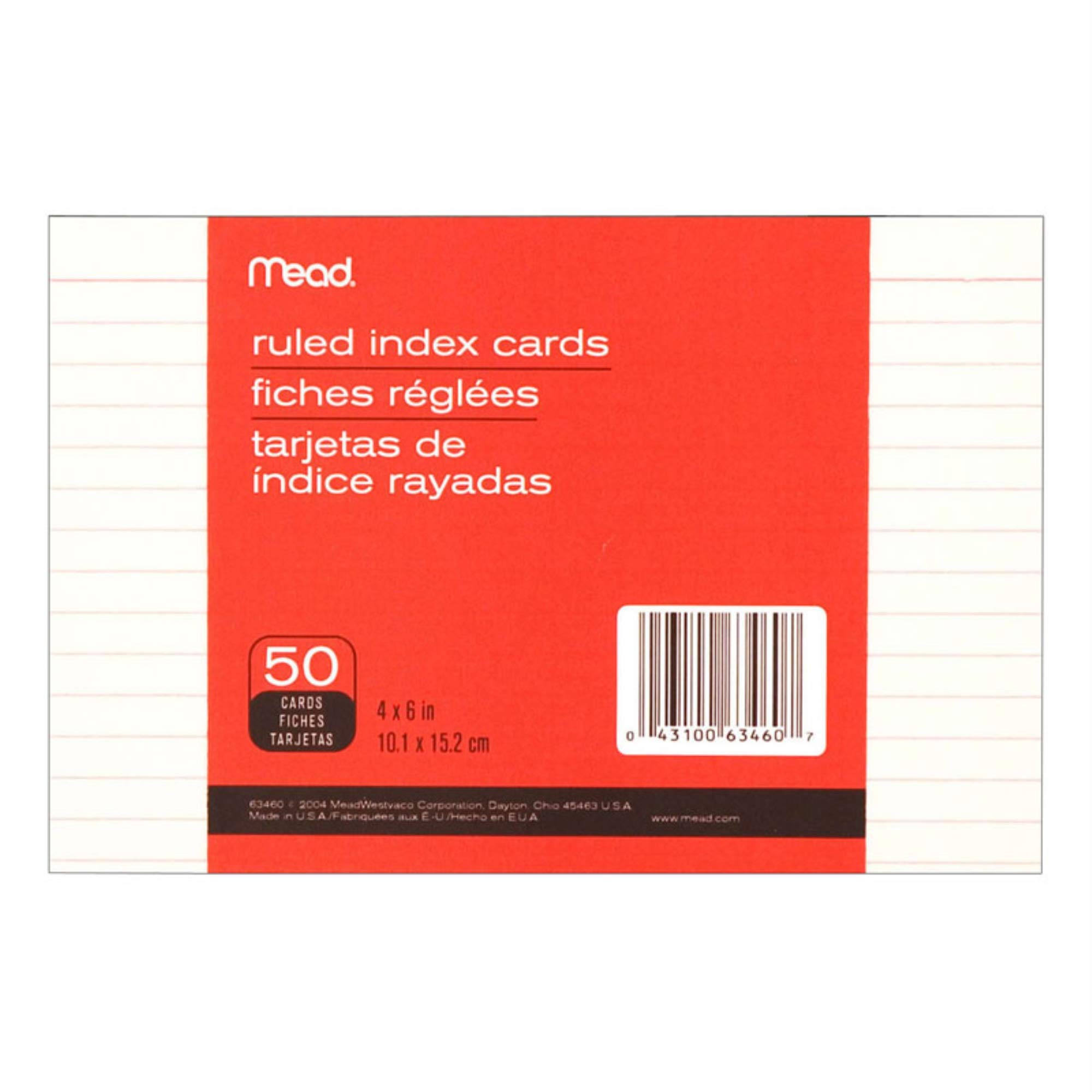 50PK 4X6 INDEX CARD