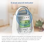 Marques Jcs inc. (Import) VTech DM221 Audio Baby Monitor avec jusqu'à 1,000 Ft of Range, Son-Alerte vibrant, Interphone Talk Back & Boucle de lumière de nuit, multicolore
