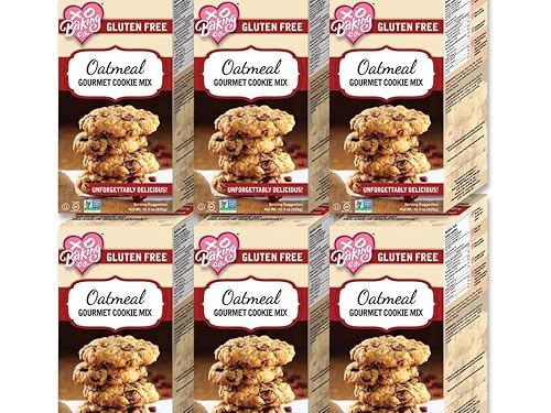 XO - Mezcla de galletas de avena para hornear, sabrosa mezcla de galletas de avena sin gluten, sin conservantes ni sabores artificiales (caja de 6))