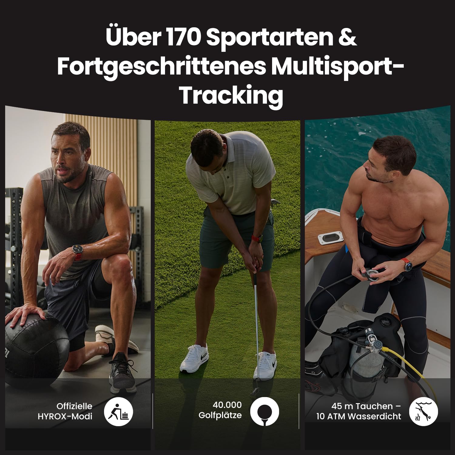 Amazfit Balance 2 Smartwatch 47mm 1.5'' AMOLED Sapphire Glass Dualband-GPS 21 Tage Akkulaufzeit 170+ Sportmodi