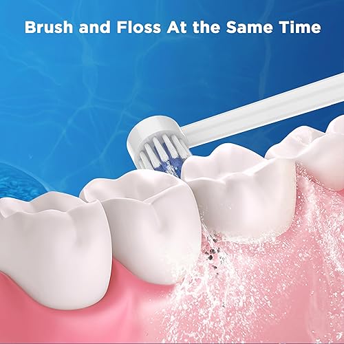 Miniatura 3 de Puntas de repuesto para irrigador dental Waterpik (6 puntas de cabezal de cepillo y estuche de almacenamiento)