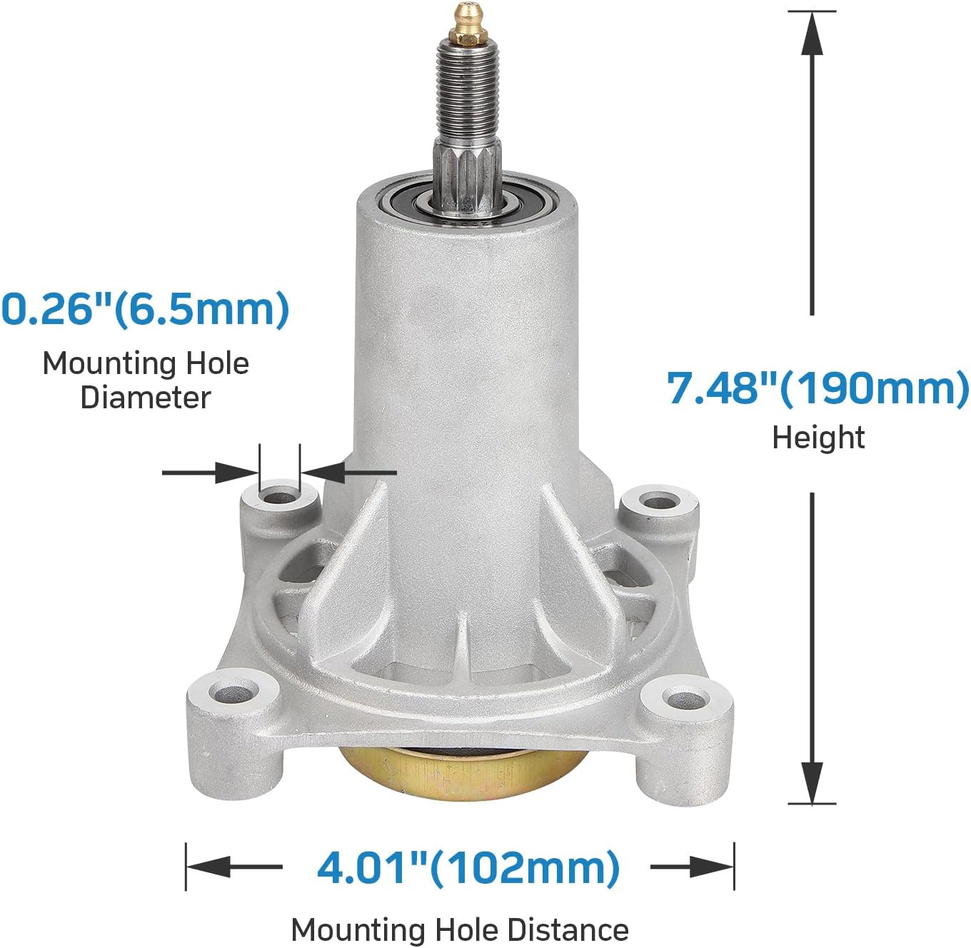 Lawn Mower Spindle Fits for 532187292 532192870 187292 532187281 21546238 21546299 Mower Spindle Compatible with Husqvarna YTH24V48 Ariens Craftsman Poulan Jonsered Murray Mandrel Assembly, 3 Pack