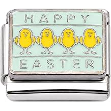 NewCharms Happy Easter Chicks Italian Charm