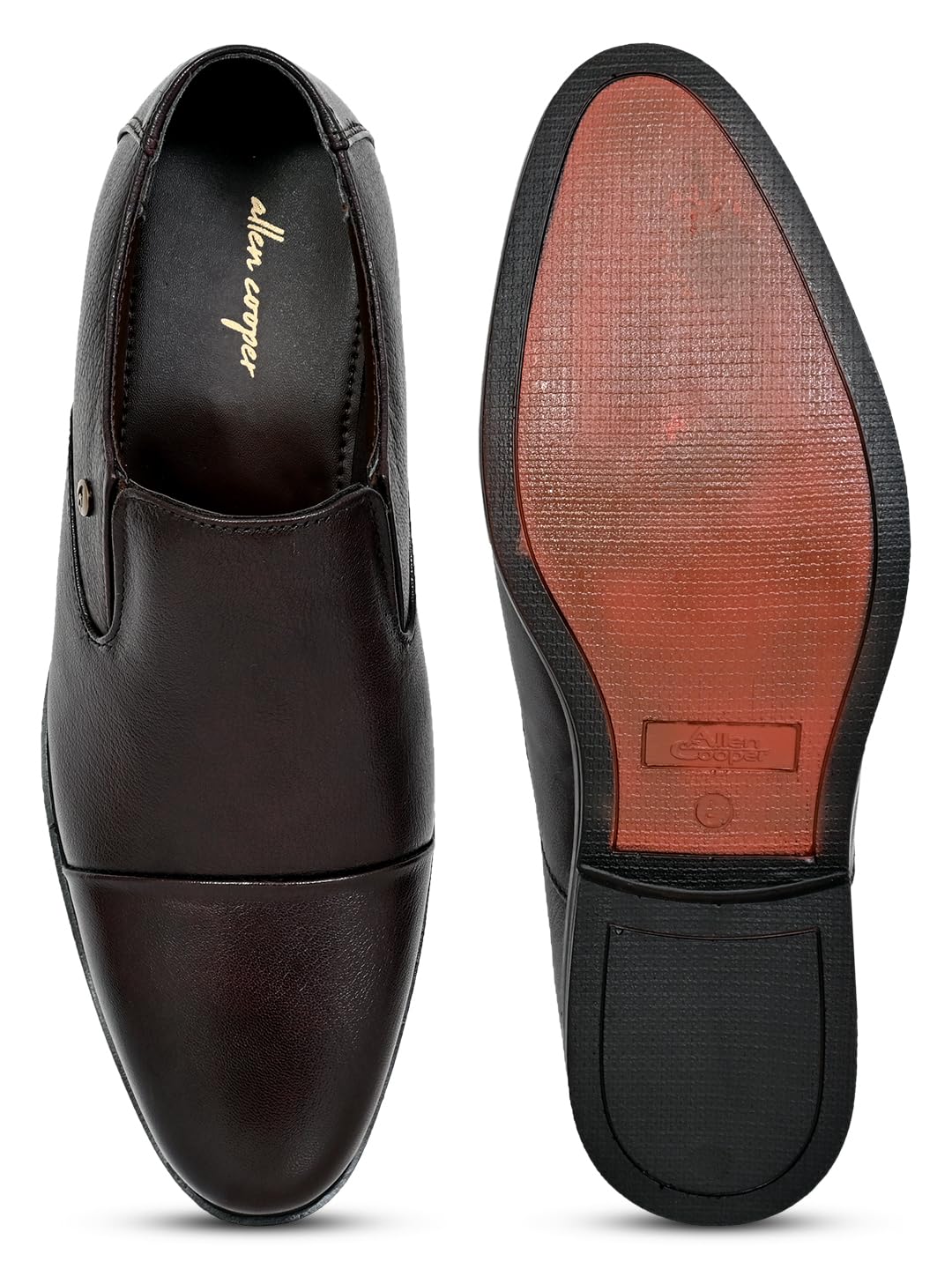 Allen Cooper Genuine Premium Leather Luxury Business Formals Shoes for Men(834|Black|Brown Size-6,7,8,9,10) 4 71EDge56dnL. SL1440