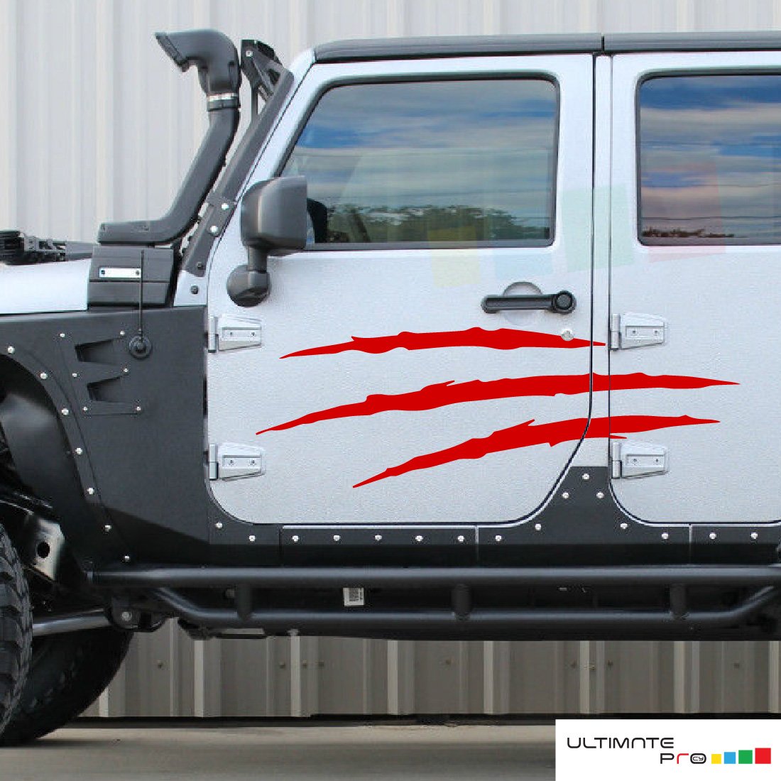 Elegant Stripe Door Graphics Vinyl Decal For Jeep Wrangler JL JK Sport – Glossy/Matte Finish