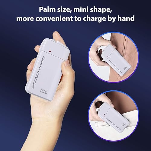 Miniatura 6 de Volt Plus TECH Cargador de viaje portátil de batería AA compatible con Motorola One 5GEdgeEdge +Razr 2020Z FlipZ PlayMoto con luz LED (toma 2