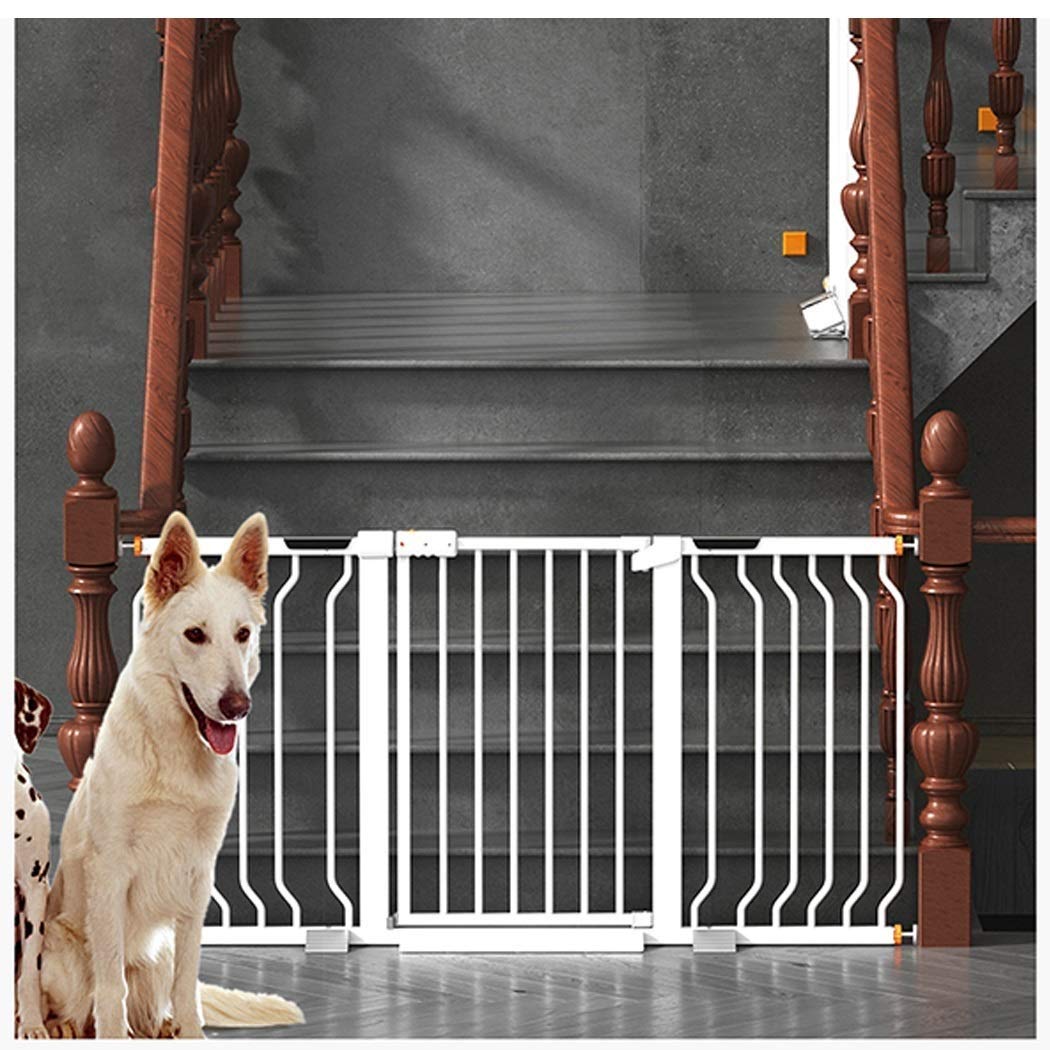 Pet Playpens Bramki Bezpieczeństwo Metal Expandable Baby Brama Brama Auto-Close Ciśnieniowe Do Sypialni, Kuchnia, Nawyki, Balustrady Schody/187-194Cm
