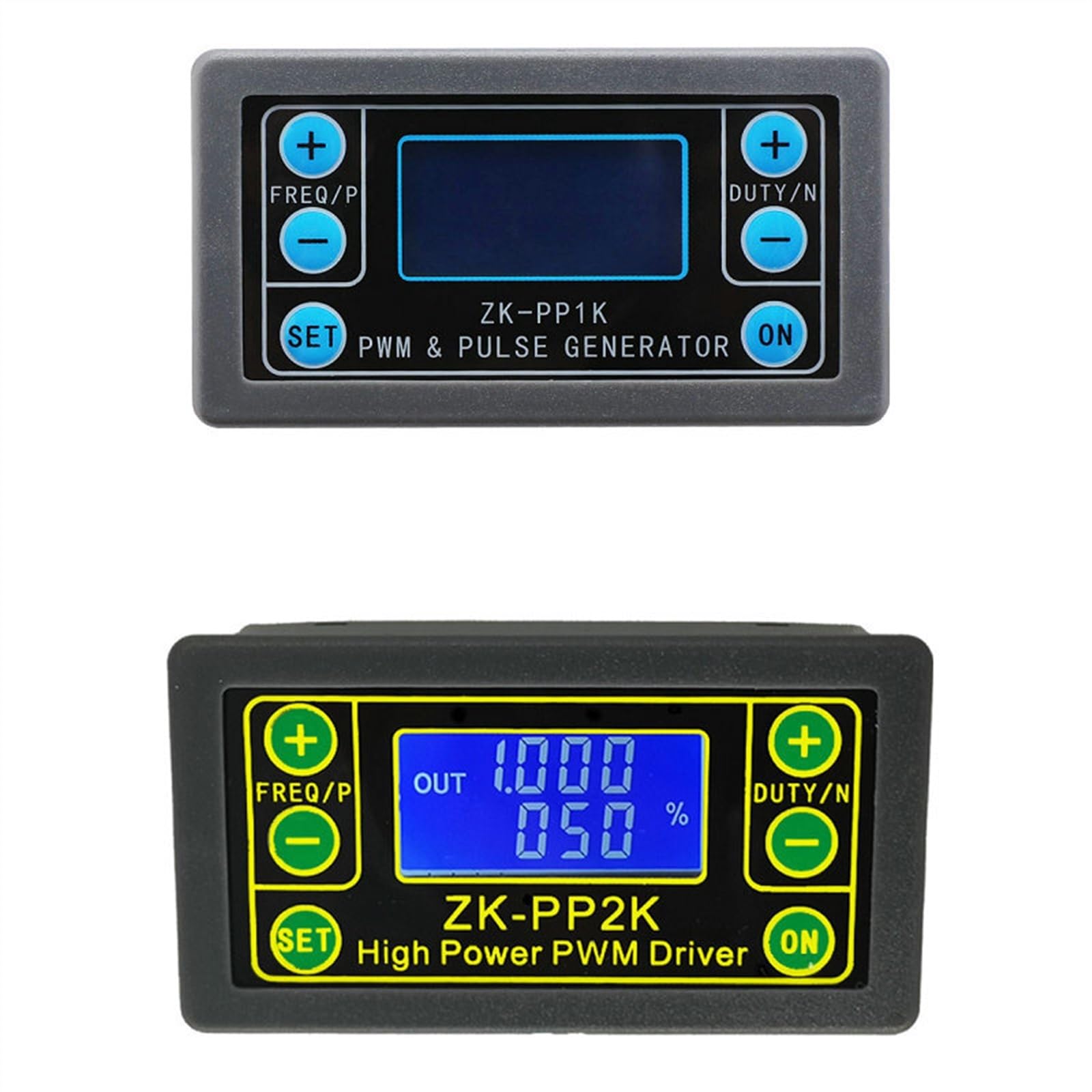 Générateur de Signal ZK-PP1K double Mode LCD PWM 1 canal 1Hz-150KHz PWM fréquence d'impulsion Cycle de service générateur d'onde carrée réglable (Color : ZK-PP1K)