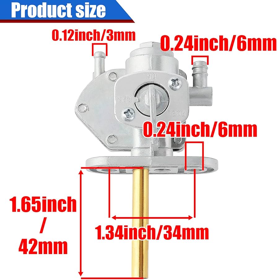 Amazon.com: SOAJEE Gas Tank Fuel Petcock Valve Compatible with