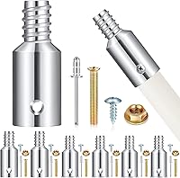 Vista 1 de Zhengmy 6 piezas de repuesto de punta roscada, mango roscado de escoba, reemplazo de mango de poste, puntas adaptador de poste de extensión
