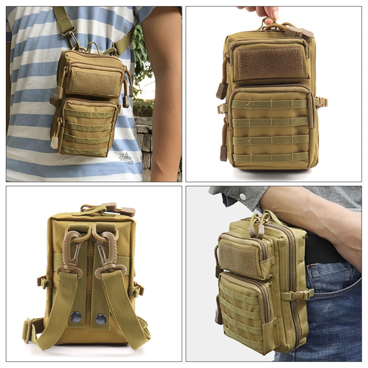 Healifty 2 Pz Borsa Da Campeggio Borsa Per Allattamento Da Viaggio Borsa Di Emergenza Di Primo Soccorso Ahi Marsupio Marsupi Da Donna a Tracolla Poliestere Borsa Di Pelle Viaggiare Campo