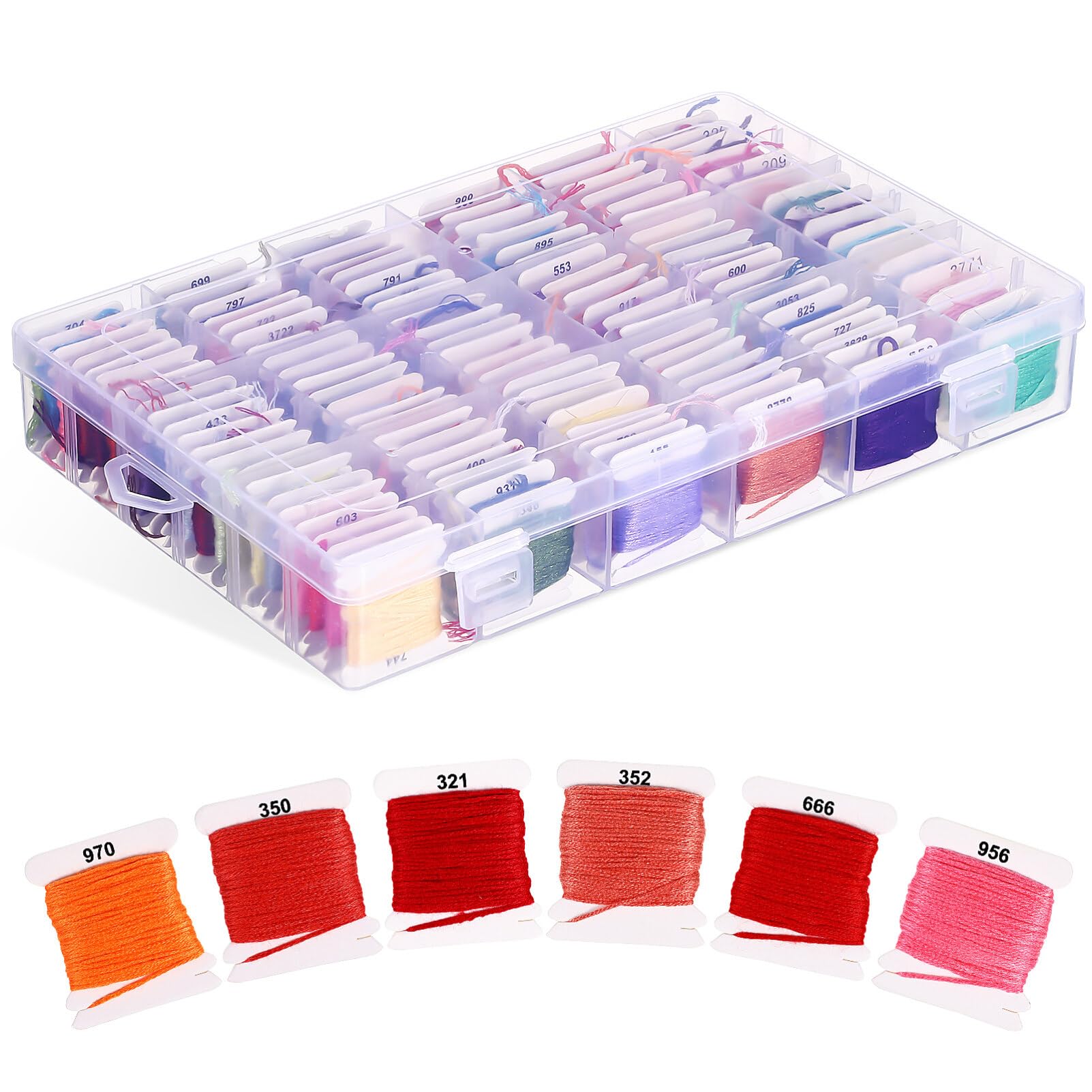 Hilo de Bordar para Manualidades 120 Madejas de Poly Cotton | Hilos de Colores para Pulseras y Punto de Cruz, Resistencia Mejorada, Anti Desgaste