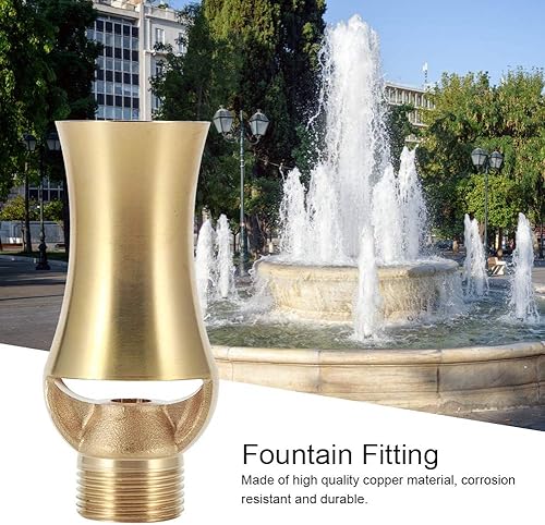 Miniatura 7 de Meiyya Cabeza de fuente de estanque Cabezales de boquilla de flujo laminar, boquilla de torre de rociadores de flujo laminar, rosca hembra g1/2in