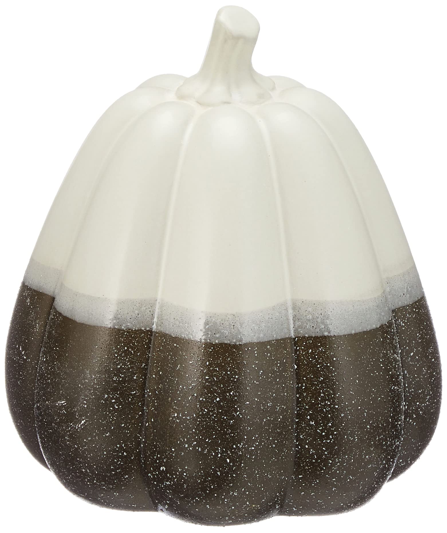 khevga Deco Decoración de otoño Halloween Deco Calabaza Negro Blanco Gris Juego de 2
