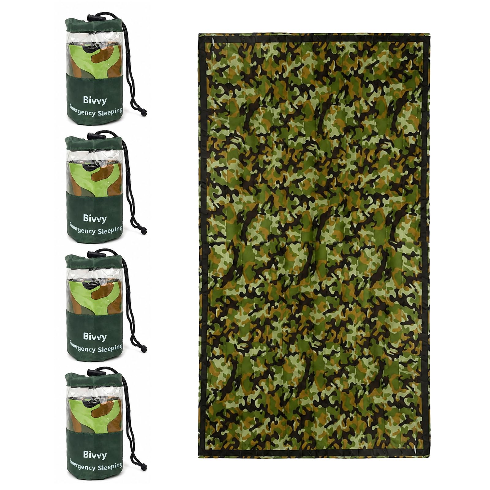 Camouflage Survival Blanket - Emergency Sleeping Bag -8