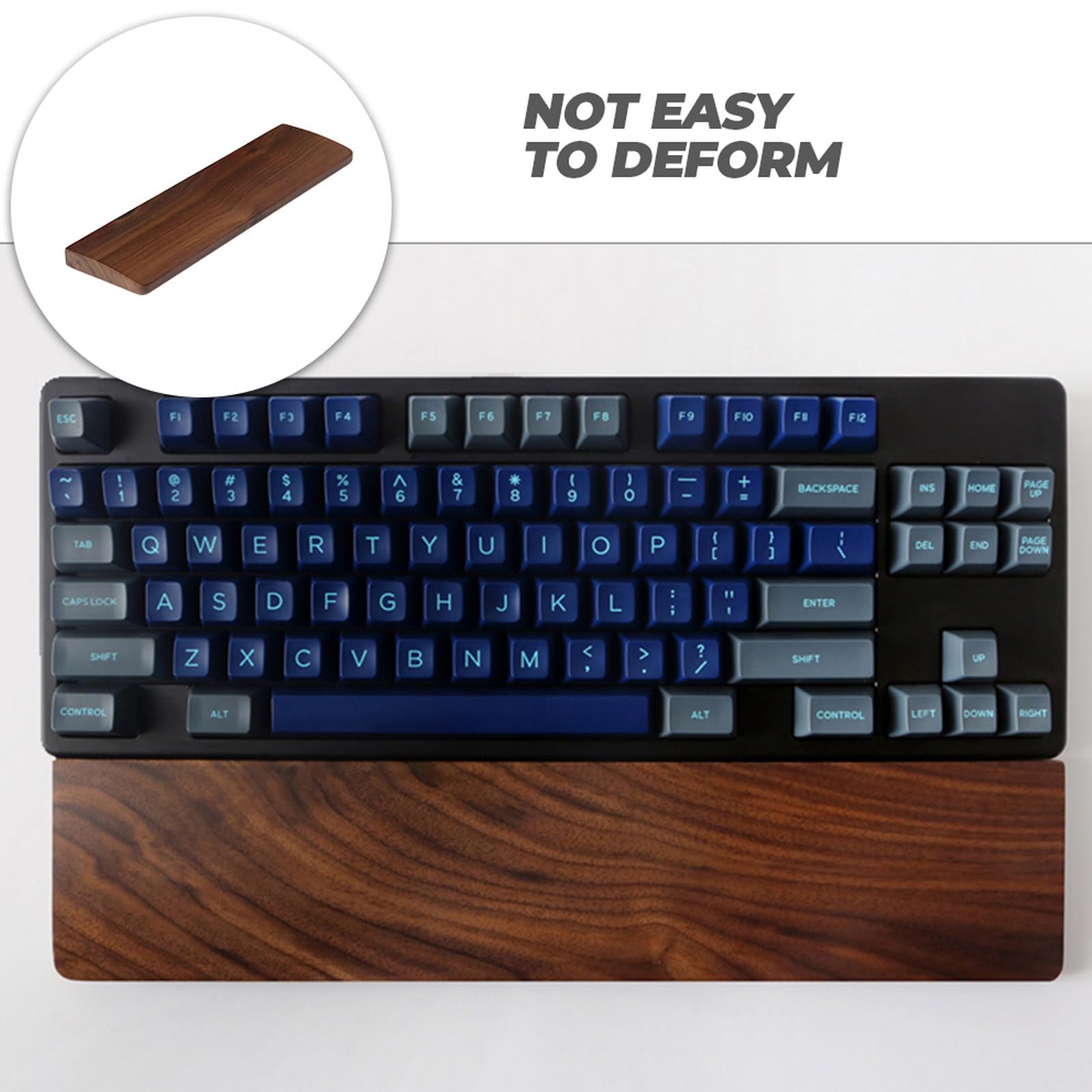 Tastatur Handgelenkauflage 360mm Walnuss für Computer